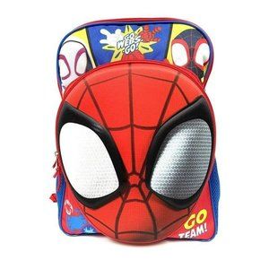 Spiderman Large backpack 3D Molded Pocket 16 inch School Bag